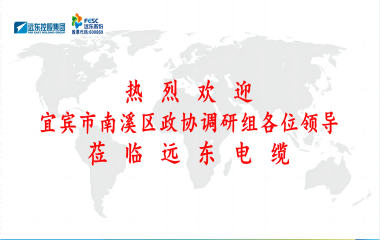 南溪區(qū)政協(xié)黨組書記、主席余水情率隊蒞臨遠東電纜宜賓參觀調(diào)研